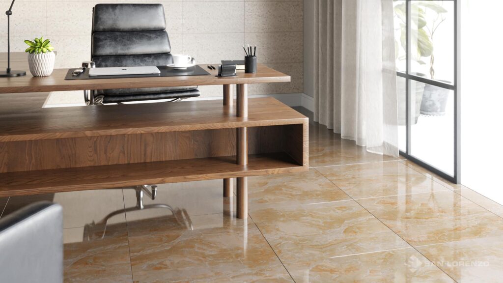 Ceramica San Lorenzo Breccia Preciosa Diamante Blanco Arkitec Blanco Oficina