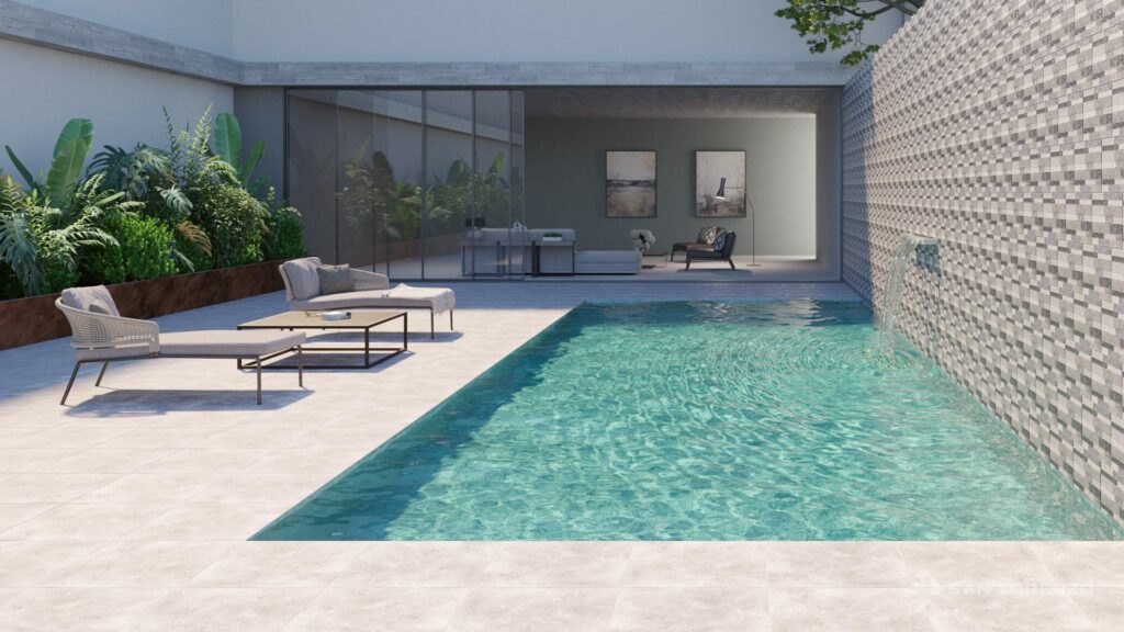 Ceramica San Lorenzo Calissa Blanco Montecarlo Gris Madero Gris Terraza