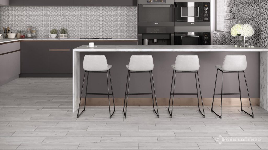 Ceramica San Lorenzo ParketonMadero Gris Castell Negro Castell Gris